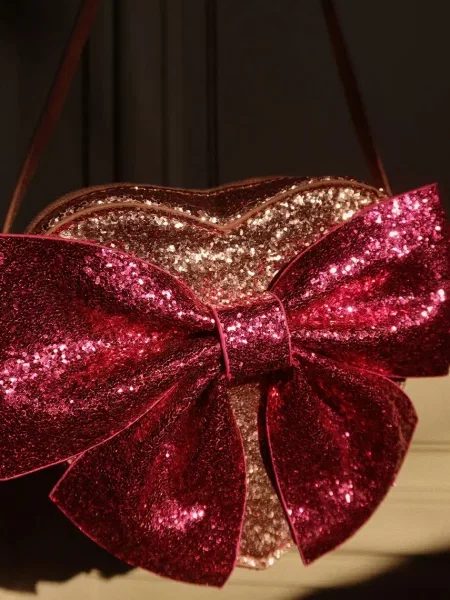 Konges Sløjd gyerek táska TUT BOW SHOULDER BAG rózsaszín