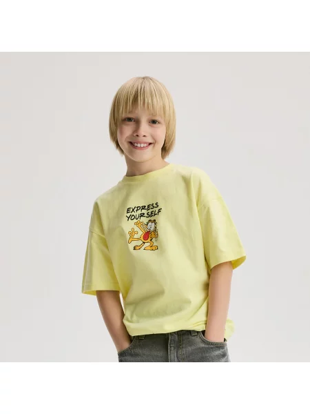 Reserved tričko Garfield světle žlutá