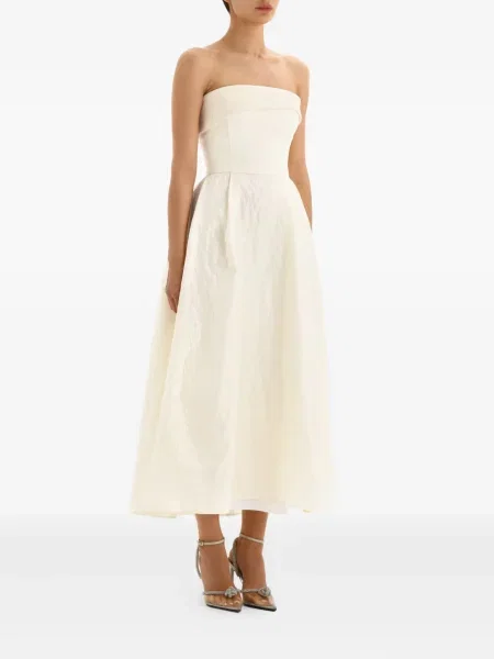 Rochie midi Post Meridiem din satin până la genunchi de costum