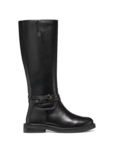 Geox ghete de piele D SERILDA cu plat negru