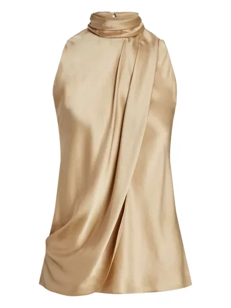 Top Ralph Lauren Collection cu funde drapat