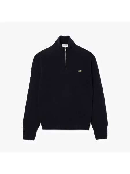 Wełniany sweter z zamkiem błyskawicznym