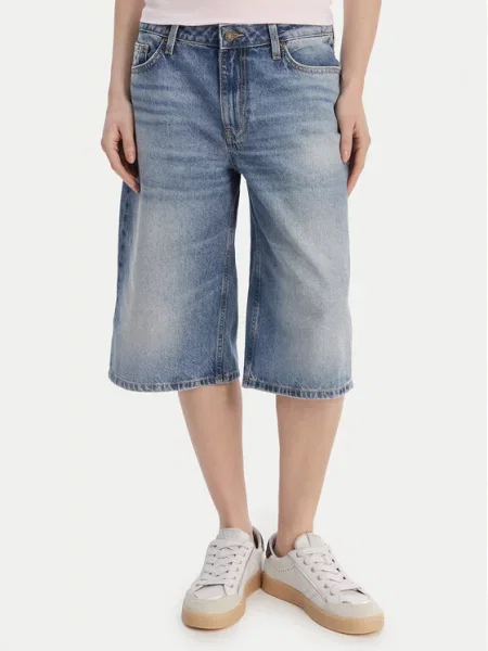 Guess Jeans Pantaloni scurți de blugi Baggy Fit albastru