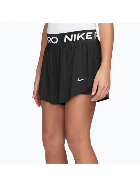 Gyerek rövidnadrág Nike Pro Dri-Fit black/black/white. Méret: fehér