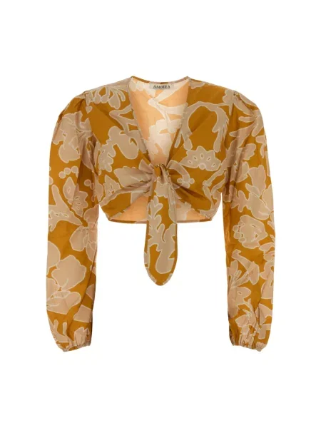 Wielobarwność bluzka Amotea z kokardką w serca