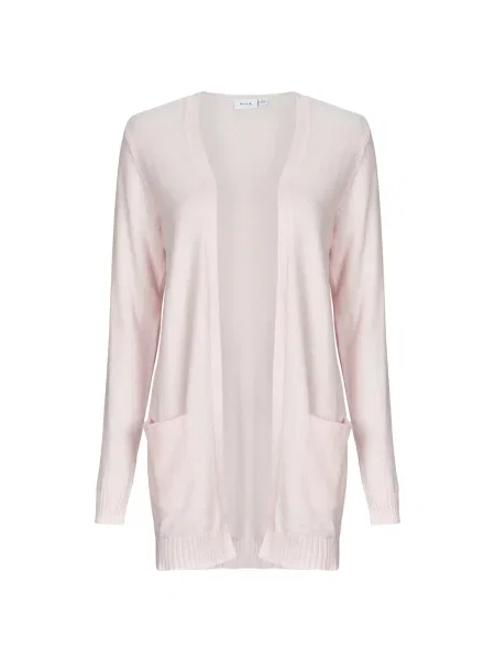 Pulover Vila tricotate roz