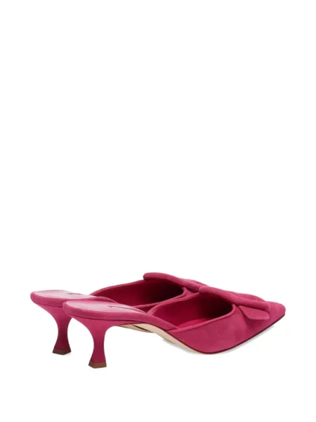 Mulės Manolo Blahnik su sagtimis rožinė