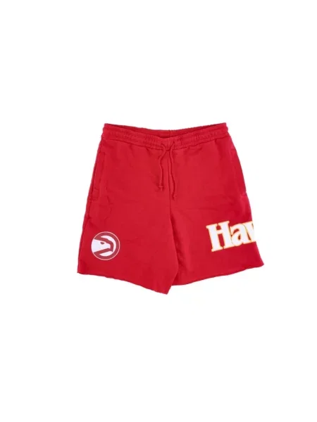 Szorty Mitchell & Ness frotte czerwone