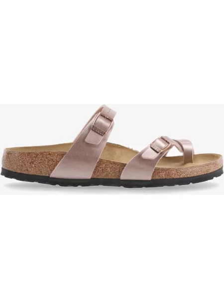 Sandały Birkenstock Mayari Birko-Flor szerokość wąska różowo brązowe 36 różowe