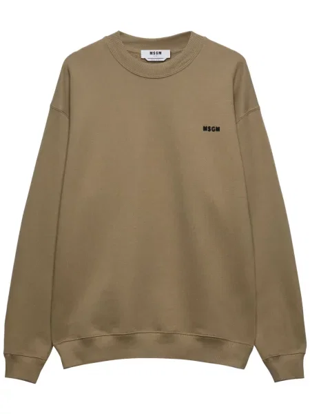 Mikina Msgm s potiskem hnědá