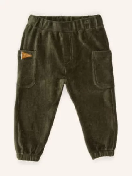 Hust And Claire Manžetové Kalhoty Hcgus Z Manšestru tmavě zelená