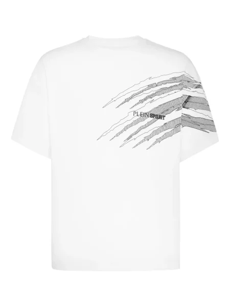 Tricou Plein Sport cu imagine alb