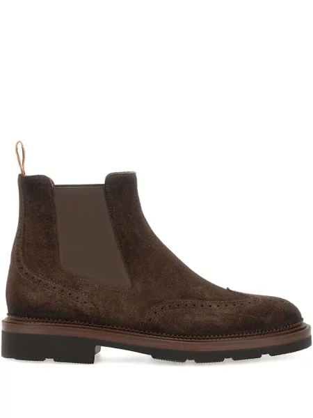 Botine chelsea Santoni maro