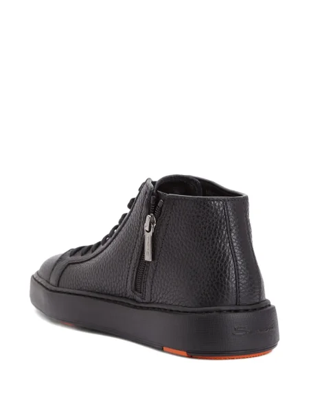 Sneakerși Santoni din piele negru