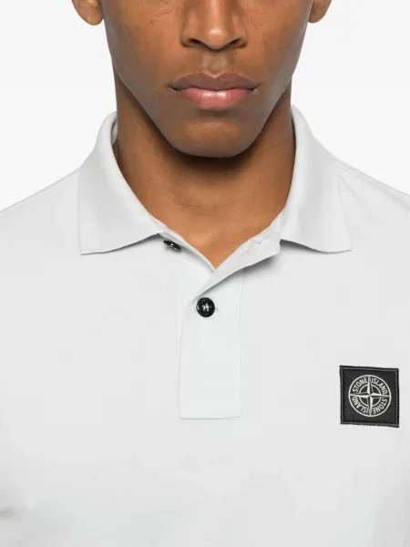 Polo Stone Island cu strasuri gri