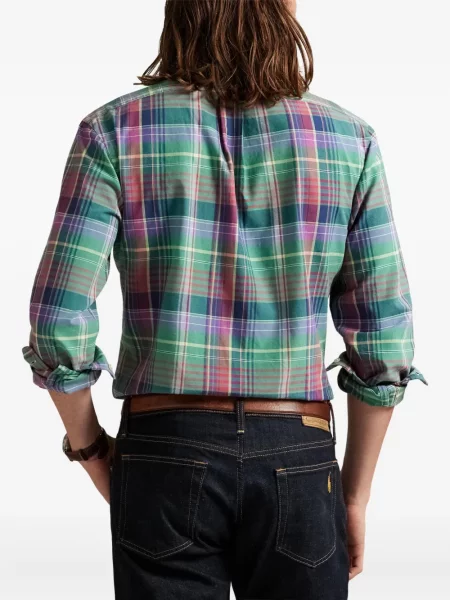 Μικρός κασκέτο Polo Ralph Lauren με χαμηλή μέση υφαίνω διαγωνίως πράσινο