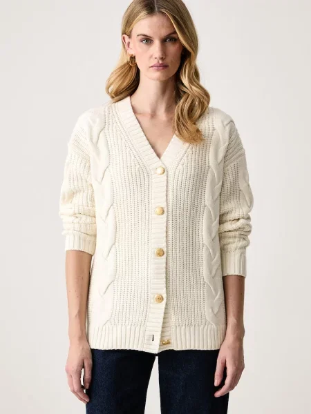 Marciano by Guess kardigan z dodatkiem wełny ERAS beżowy