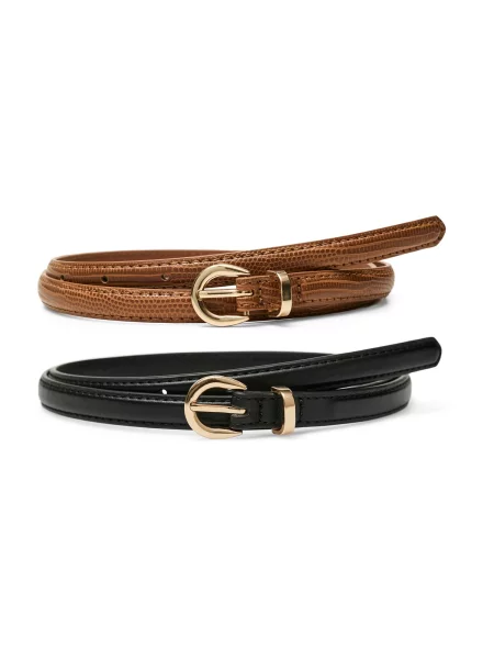 VERO MODA Curea VMKATJA maro coniac negru