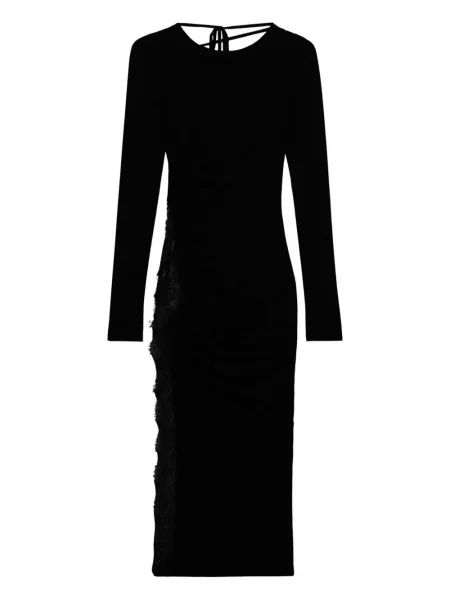 Rochie midi Blumarine din dantelă până la genunchi de costum negru