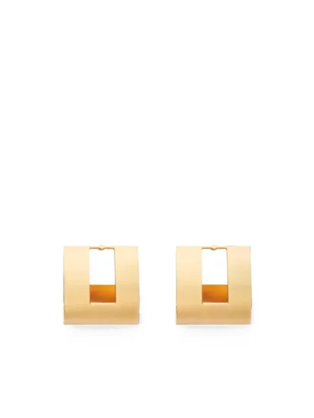Kolczyki Elisabetta Franchi z logo żółte