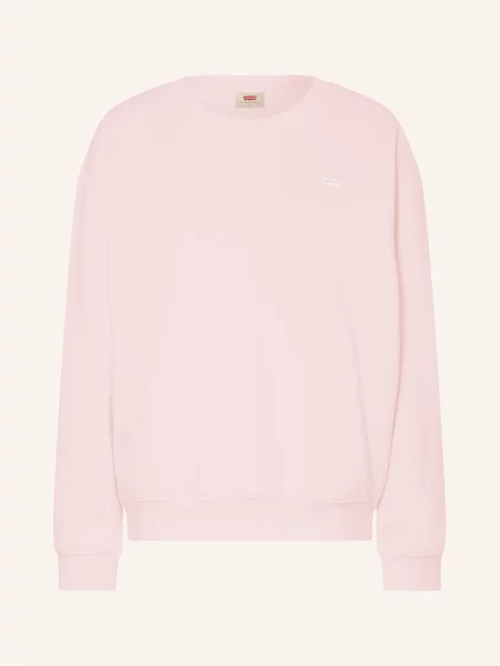 Bluza z prążkowanymi wykończeniami Levi's różowa