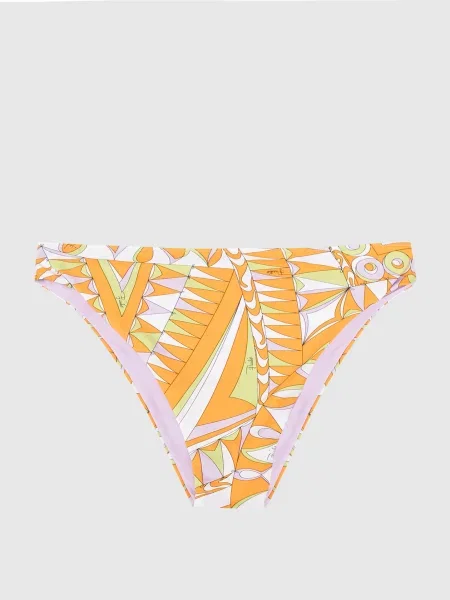 Трусики від купальника в принт. Emilio Pucci помаранчеві