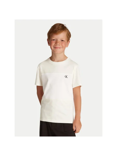 Calvin Klein Jeans 2 póló készlet Color Block Színes Regular Fit fehér