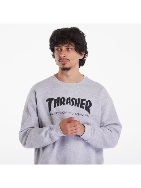 Hanorac crewneck Thrasher gri