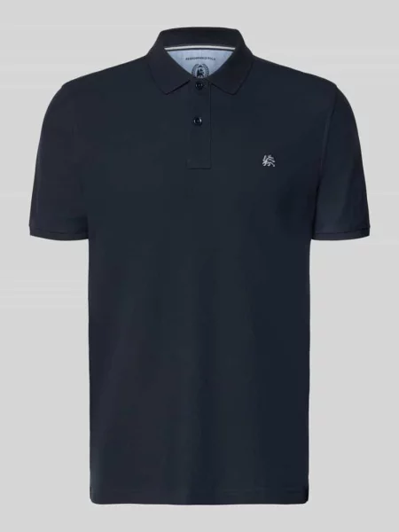 Koszulka polo o kroju regular fit z wyhaftowanym logo model „Performance” Lerros granatowe