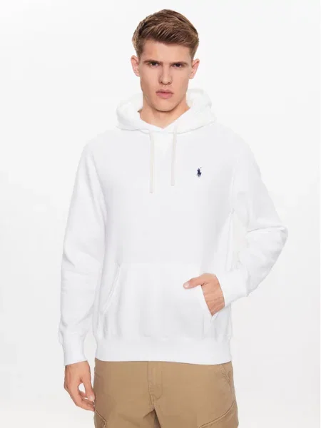 Polo majica Polo Ralph Lauren iz flisa bela