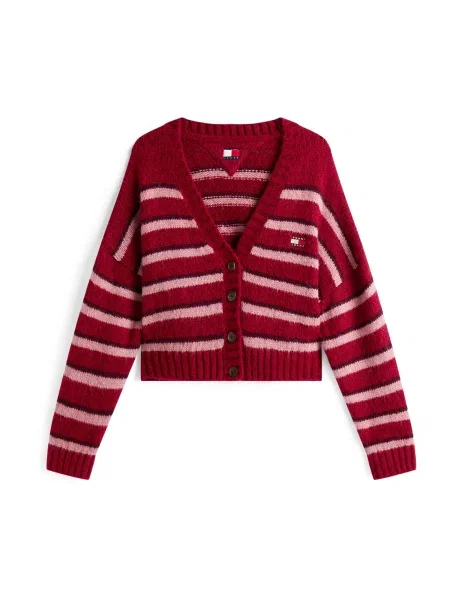 Tommy Jeans Cardigan Badge roșu
