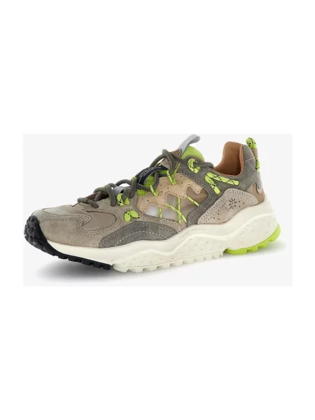 Sneakersy Flower Mountain w kwiatki zielone