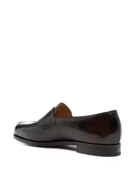 Pantofi loafer John Lobb din piele maro