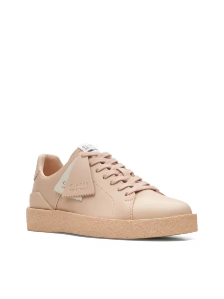 Sneakersy Clarks skórzane beżowe