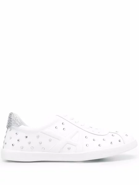 Sneakerși Aquazzura de cristal alb