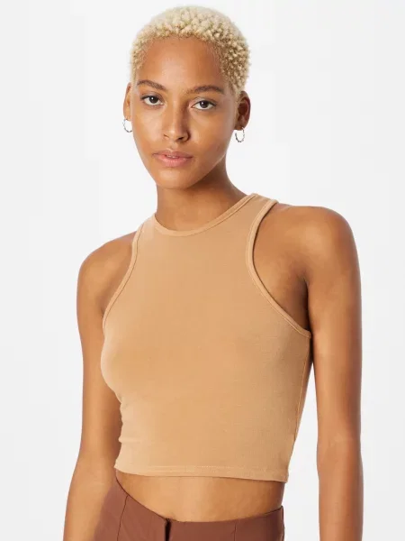 Nasty Gal Top deschis maro