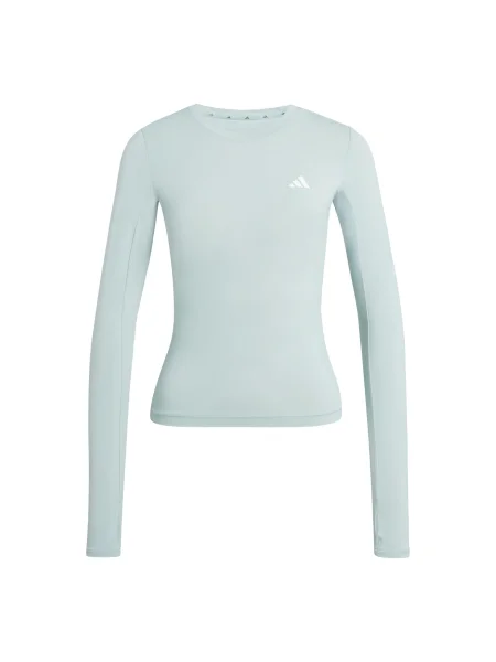 Dlouhé tričko s dlouhým rukávem Adidas tyrkysová
