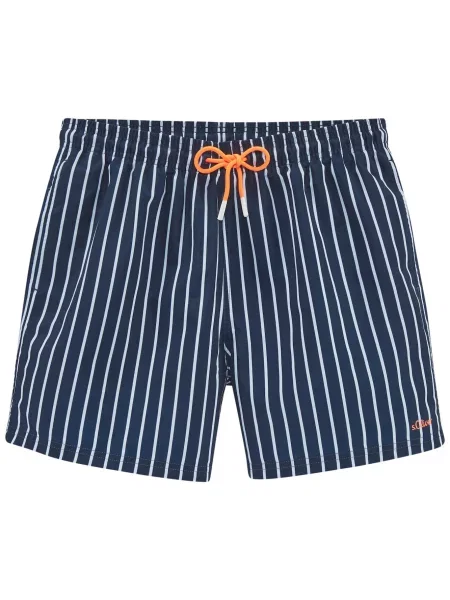 S.Oliver Șorturi de baie albastru marin alb