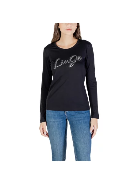Tričko s dlouhým rukávem Liu Jo s dlouhými rukávy černé