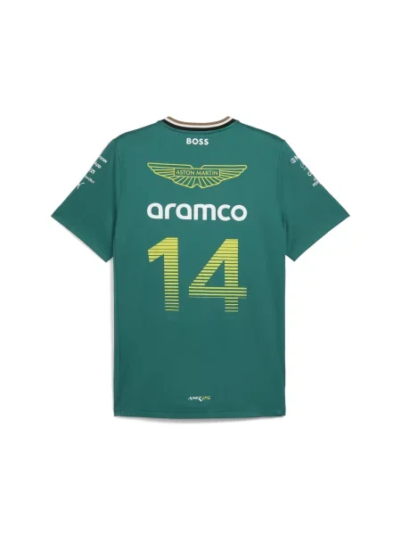 Replika koszulki PUMA x ASTON MARTIN ARAMCO Alonso Motorsport Lux S zielony