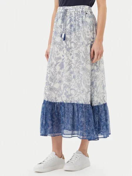 Pepe Jeans Trapecijos formos sijonas mėlyna