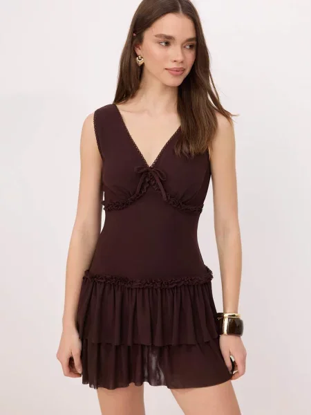 Trendyol Rochie de vară închis maro