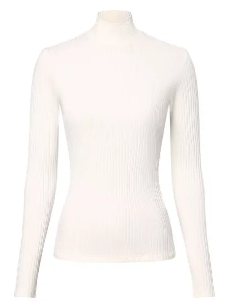 HUGO koszulka z długim rękawem Kobiety Stretch jednolity M biały