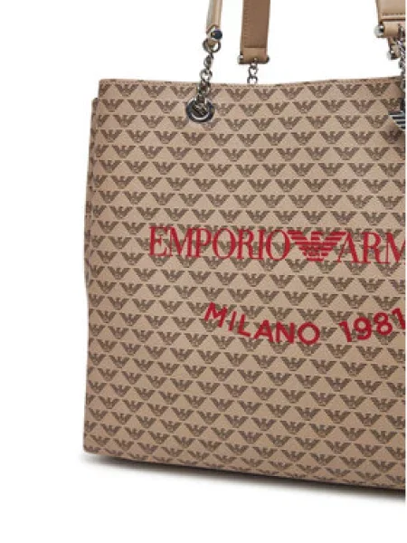 Emporio Armani Táska Ekru bézs