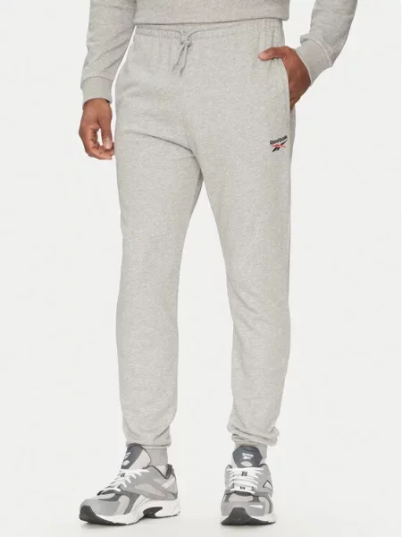 Hlače Reebok siva