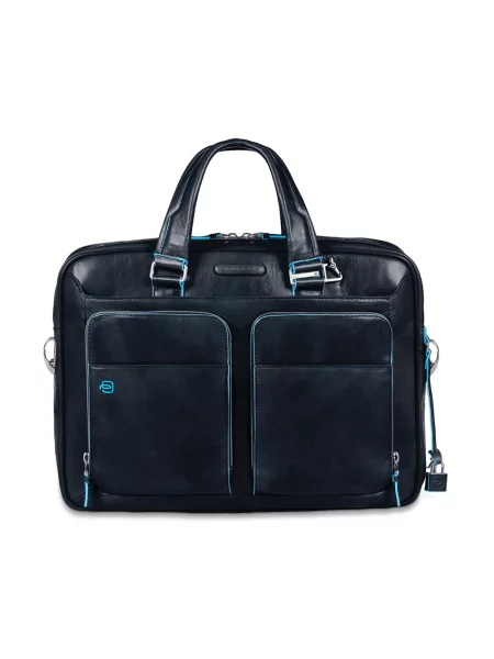 Torba na laptopa Piquadro biznesowa niebieska
