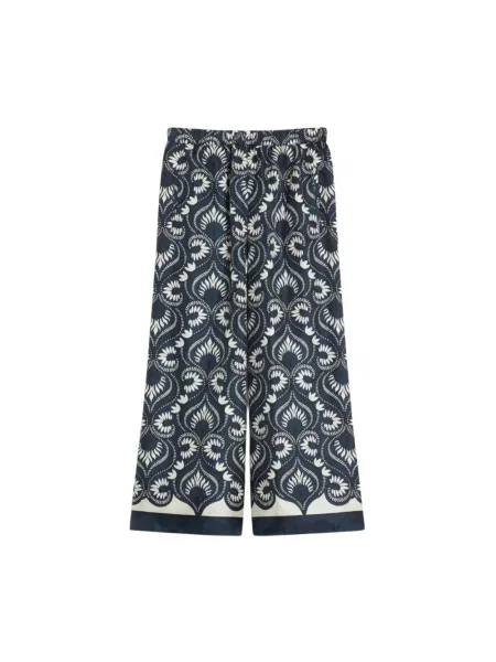 Spodnie Weekend Max Mara niebieskie