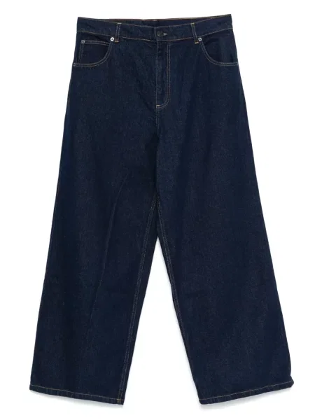 Pletené široké džíny Charles Jeffrey Loverboy modré