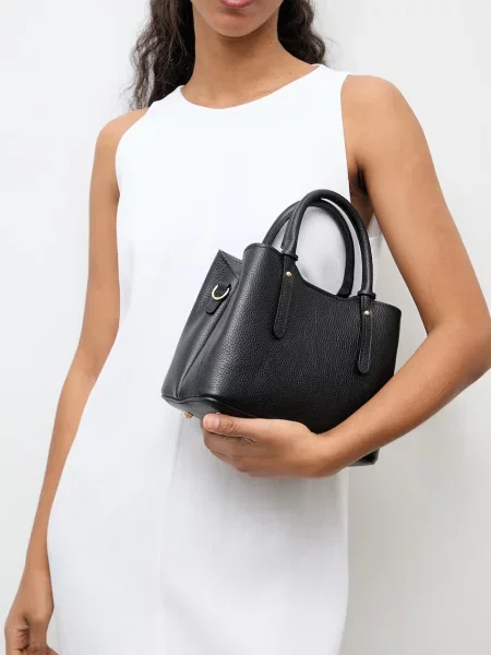 Answear.LAB klasična usnjena torbica črna