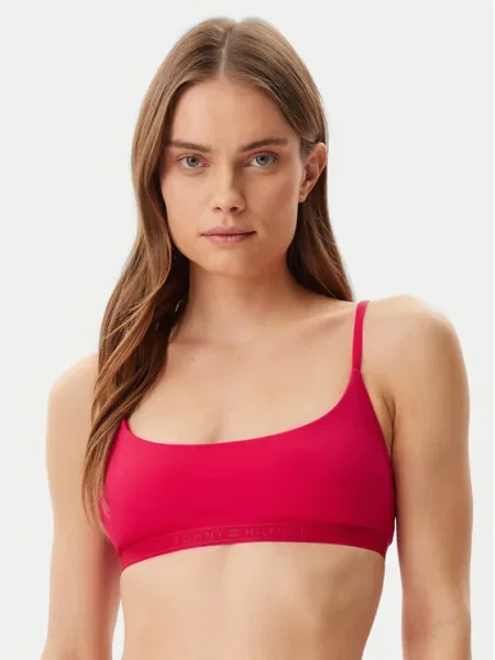 Μπικίνι πάνω μέρος Tommy Hilfiger ροζ